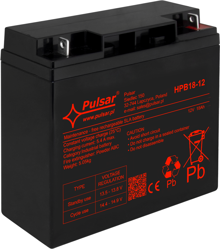 Akumulator 18Ah/12V HPB