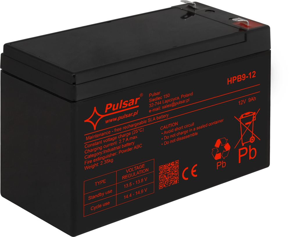 Akumulator 9Ah/12V HPB