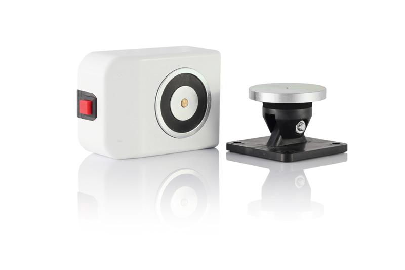 Elektromagnetyczny trzymacz ścienny S2 biały