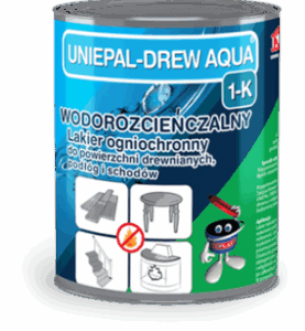 Lakier ogniochronny do drewna UNIEPAL DREW AQUA 1-K