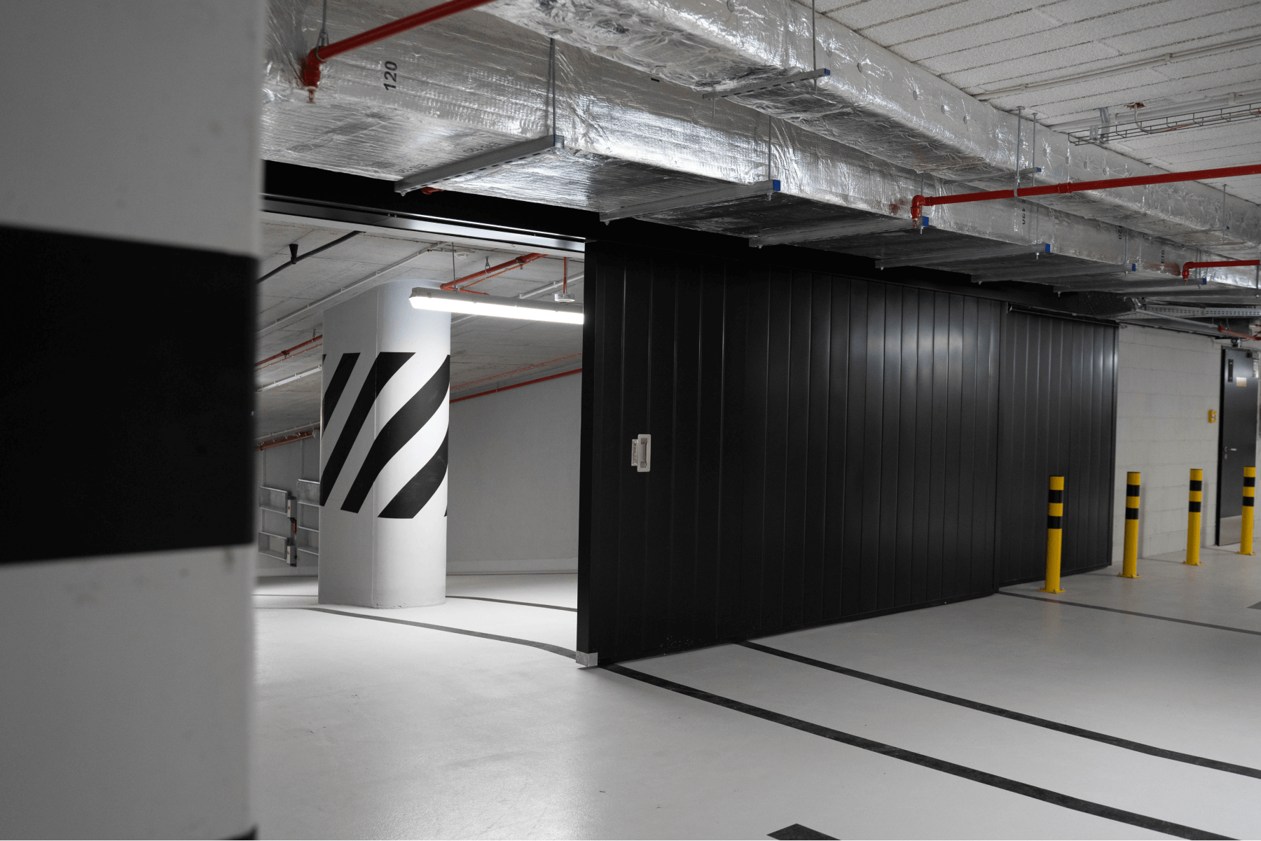 Brama przesuwna przeciwpożarowa wieloskrzydłowa EI120 Marc-Pt