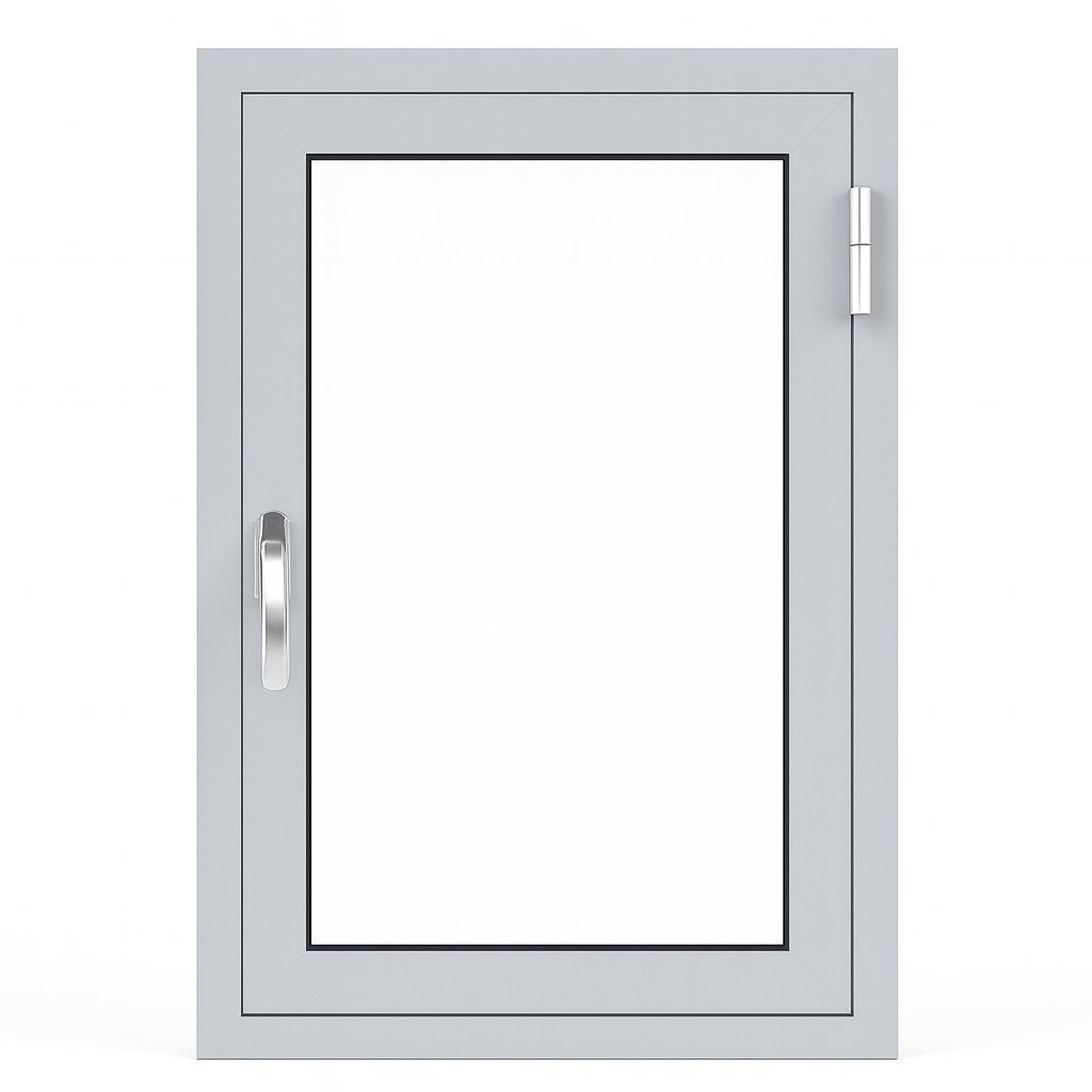 Okna aluminiowe przeciwpożarowe EI60 jednoskrzydłowe