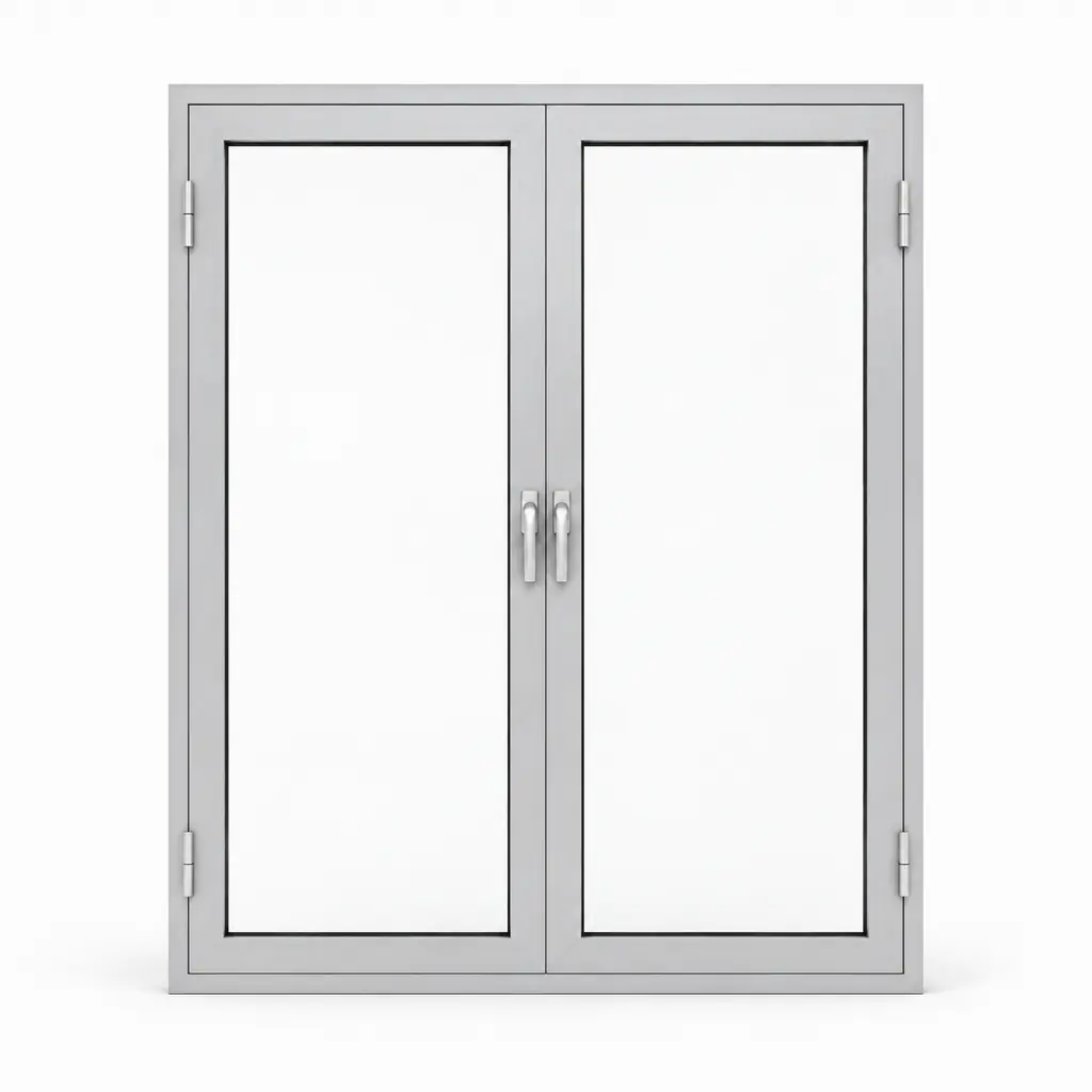 Okna aluminiowe przeciwpożarowe EI30 dwuskrzydłowe