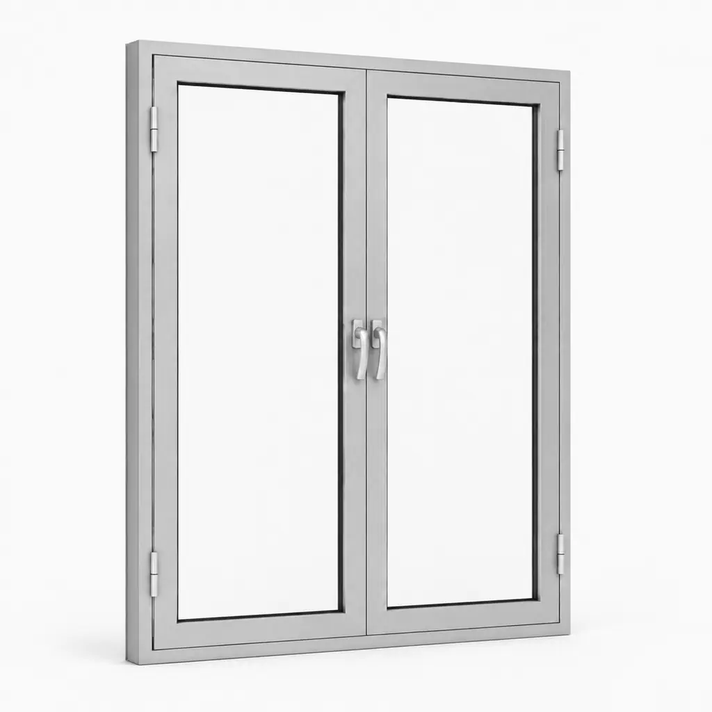 Okna aluminiowe przeciwpożarowe EI30 dwuskrzydłowe