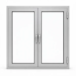 Okna aluminiowe przeciwpożarowe EI60 dwuskrzydłowe