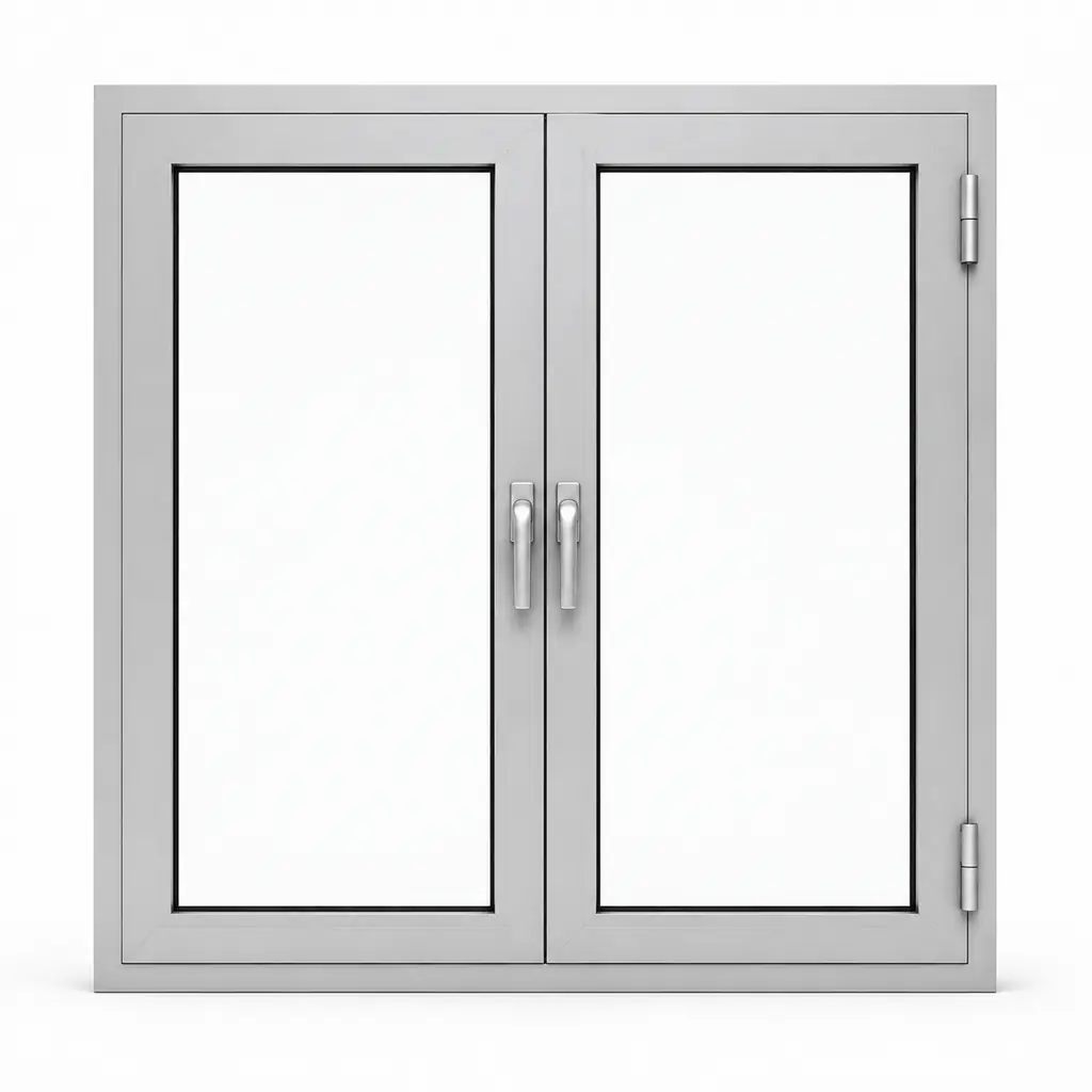 Okna aluminiowe przeciwpożarowe EI60 dwuskrzydłowe
