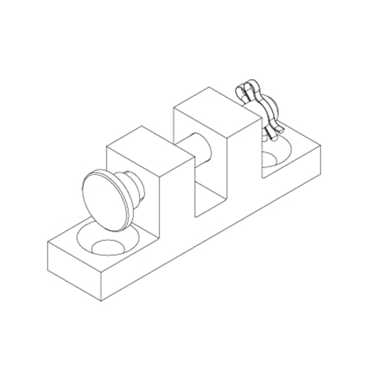 Konsola skrzydłowa FK-D (prostokątna) do napędów zębatkowych ZA, D+H