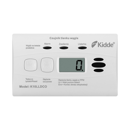 Czujnik czadu z wyświetlaczem K10LLDCO