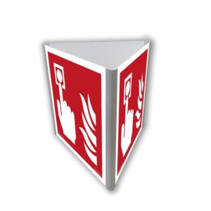 Znak alarm pożarowy 3D dościenny BF805