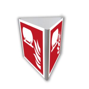 Znak stała instalacja gaśnicza 3D dościenny BF812