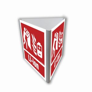 Znak koc do gaszenia baterii Li-ion 3D dościenny BC851