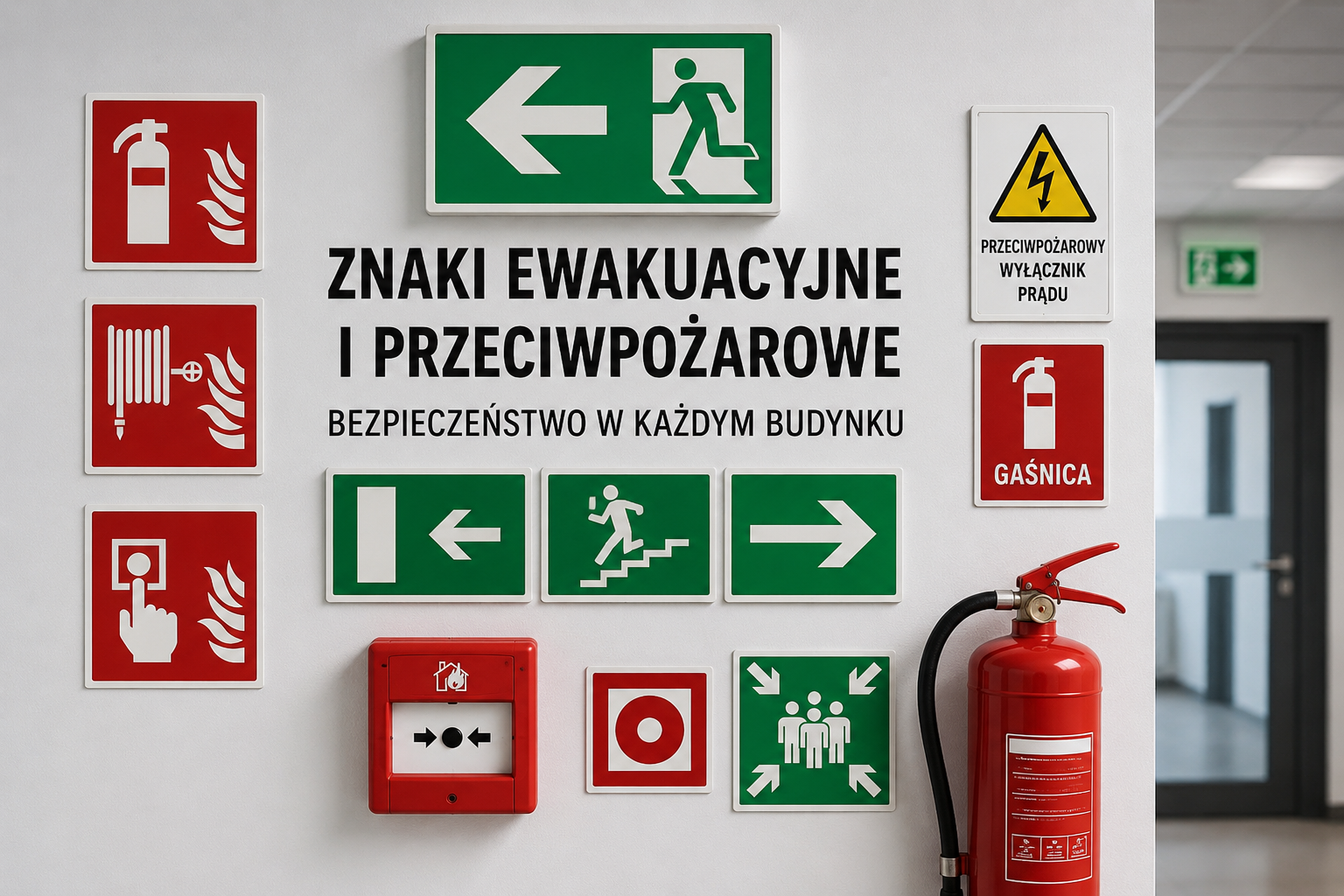 znaki ewakuacyjne