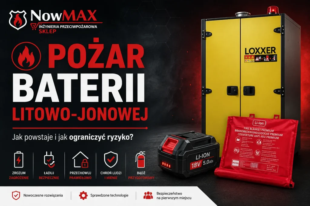 pożar baterii litowo-jonowej